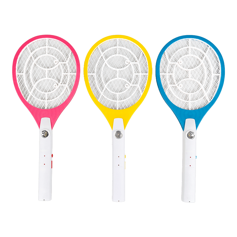 FF-678 LED 3 Warna dengan Baterai Asam Timbal Steker Pemukul Nyamuk Listrik 400mAh