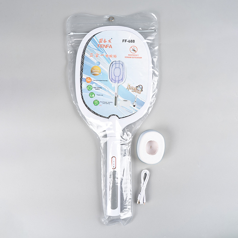 FF-888 Pemukul Nyamuk LED Bulat 1200mAh USB Isi Ulang FF-888 Pemukul Nyamuk LED Bulat 1200mAh USB Isi Ulang